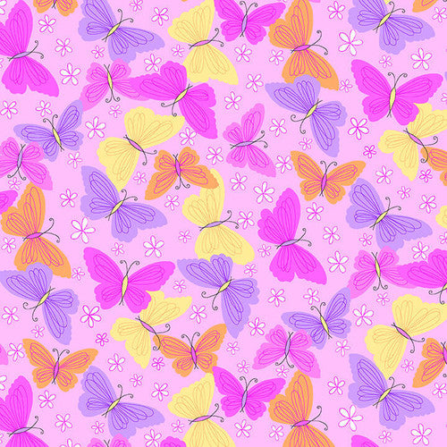 A.E. Nathan - Flannel - Comfy Prints Pink Butterfly