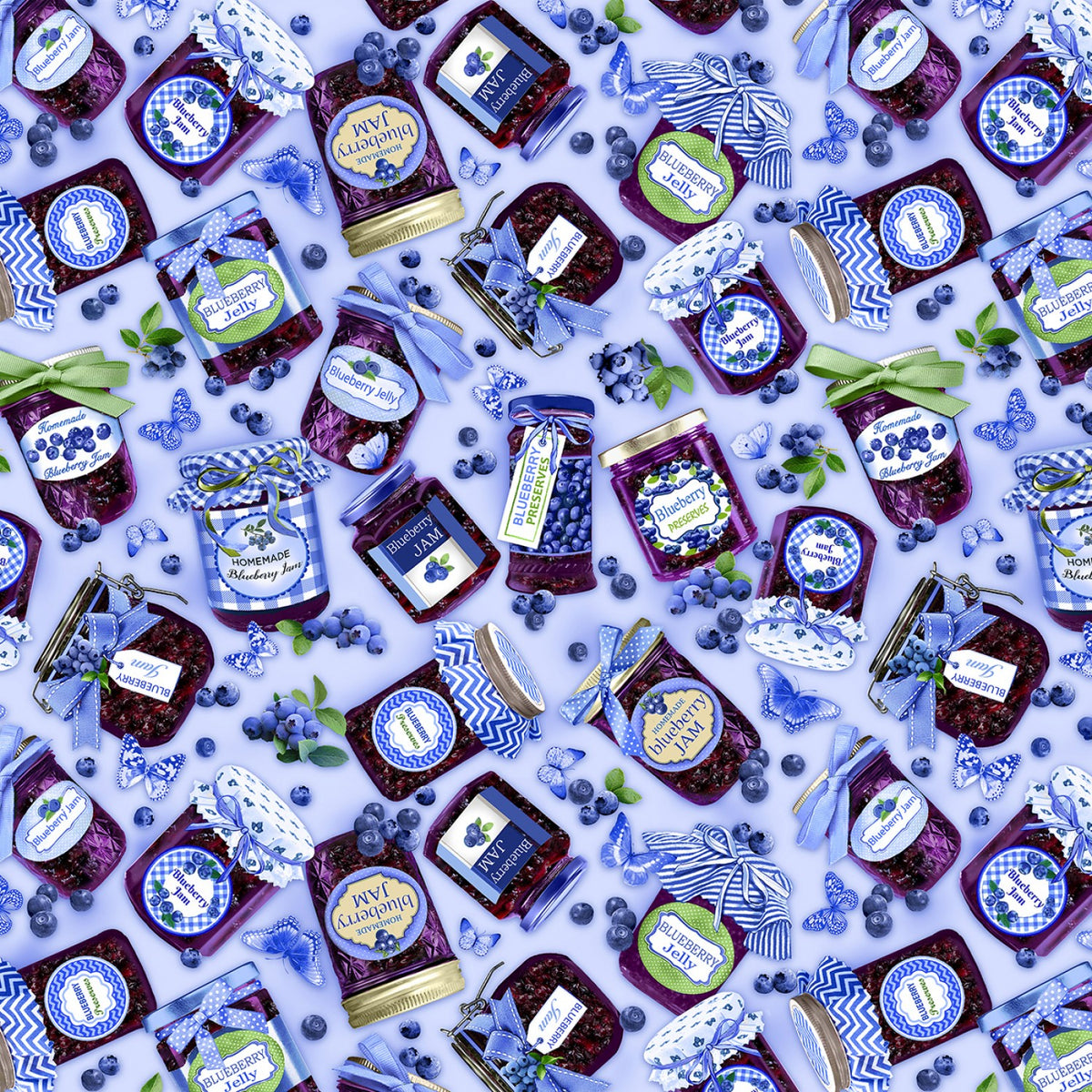 Benartex - Blueberry Hill - Jamboree Sky Blue – Quality Time Quilts