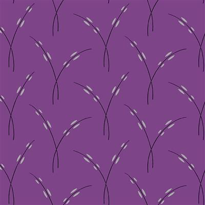 Clothworks - Purple Reign - Rice Stem - Dark Orchid