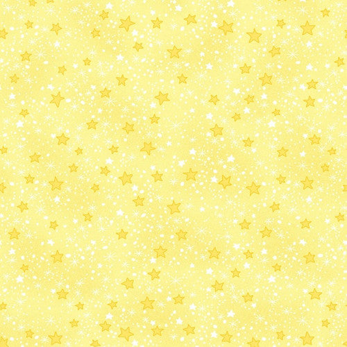 A.E. Nathan - Flannel - Comfy Prints Multi Stars Tonal Yellow