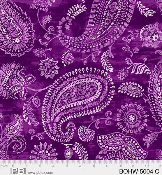 P & B Textiles - 108” Wide Bohemia - Purple