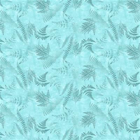 Clothworks - En Bleu - Ferns Aqua