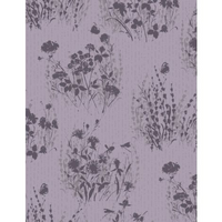 Wilmington Prints - Au Naturel - Floral Silhouettes Purple