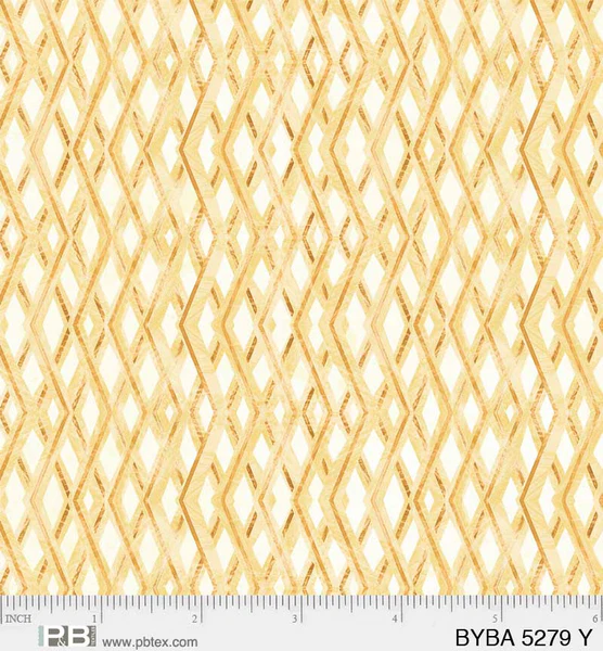 PS60 - P&B Textiles - Barnyard Babies - Diamond Geo Yellow