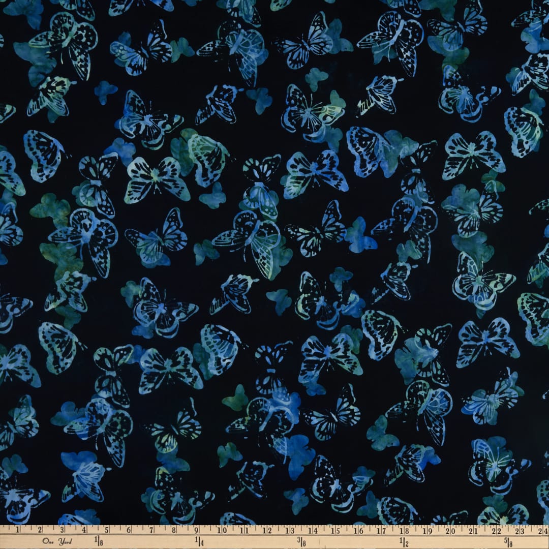 Robert Kaufman Fabrics - Watercolor Blossoms - Packed Butterflies