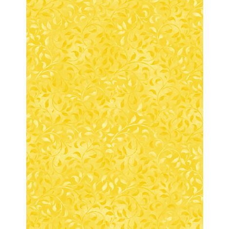 Wilmington Prints - Essentials Climbing Vine - Golden Yellow