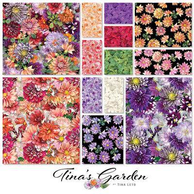 2416A - Clothworks - Tina’s Garden 5” Stacker