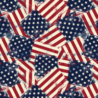 Wilmington Prints - Americana - Flag Toss Multi