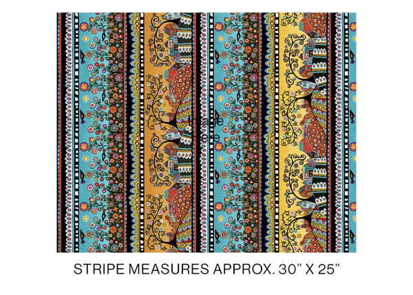 Benartex - Folkscapes - Fantasy Stripe Multi