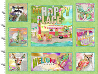 3 Wishes Fabrics - My Happy Place - Camper Panel