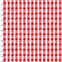 3 Wishes Fabrics - Welcome to the Funny Farm - Gingham Red