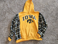 Iowa Hawkeye Flannel Sweatshirt