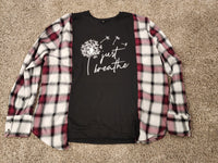 Just Breathe Flannel T-shirt