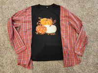 Pumpkins Flannel T-shirt