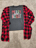 Merry & Bright Flannel T-shirt