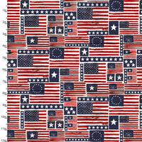 3 Wishes Fabrics - Heart of America - Old Glory Multi