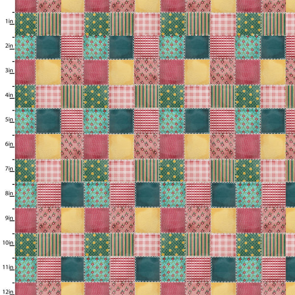 3 Wishes Fabrics - Shop Hop - Perfect Squares Multi