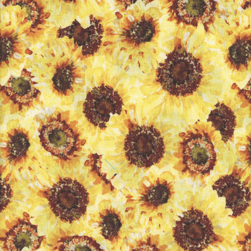 Wilmington Prints - Sunflower Sweet - Packed Sunflowers Multi