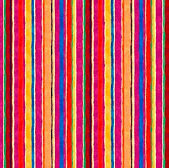 QT Fabrics - Delightful Dreams - Stripe Multi