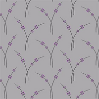 Clothworks - Purple Reign - Rice Stem - Light Pewter