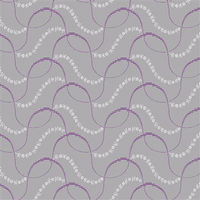 Clothworks - Purple Reign - Ribbon Wave - Light Pewter