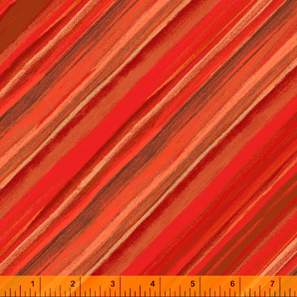 Windham Fabrics - Vista Stripe - Red Sky