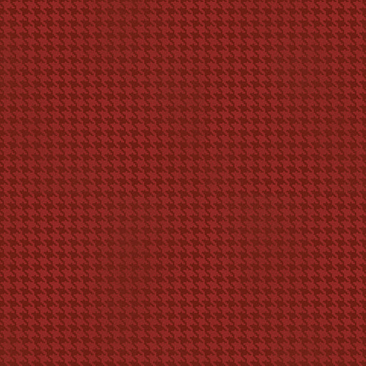 Benartex - Blushed Houndstooth - Red