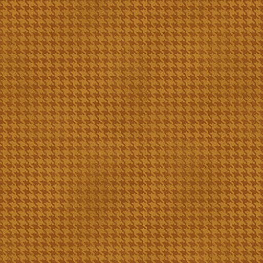 Benartex - Blushed Houndstooth - Pumpkin