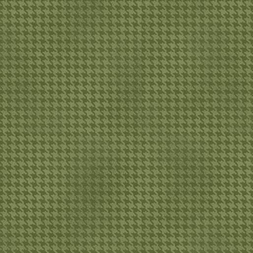 Benartex - Blushed Houndstooth - Green