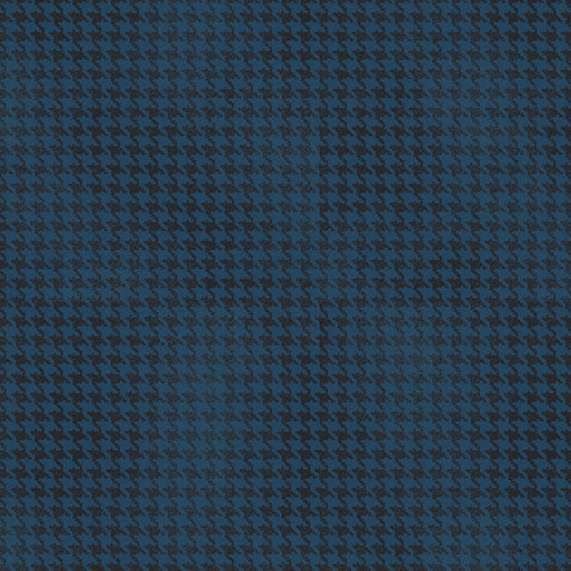 Benartex - Blushed Houndstooth - Dark Blue