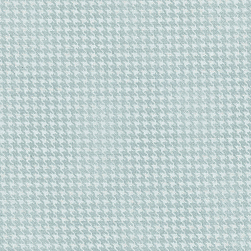 Benartex - Blushed Houndstooth - Light Tourquoise