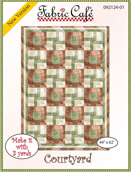 Fabric Cafe - Quilt Pattern - Courtyard – Quality Time Quilts & Fabrics