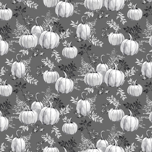 Blank Quilting - Harvest Classics - Pumpkin Toile Gray