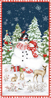 Henry Glass - Bundle Up - Winter Snowman Panel