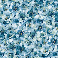 Wilmington Prints - Blue Breeze - Packed Floral Blue