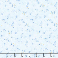 Wilmington Prints - Blue Breeze - Leafy Toss Light Blue
