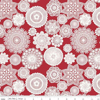 Riley Blake Designs - Red Hot - Doilies Red