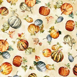 Michael Miller Fabrics - Fall Provisions - Pumpkin Field Cream