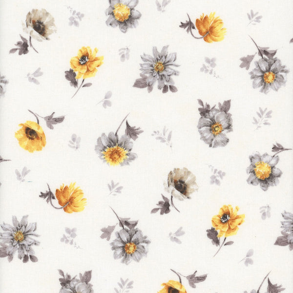 Wilmington Prints - Fields of Gold - Floral Toss White