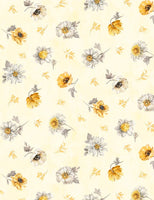 Wilmington Prints - Fields of Gold - Floral Toss Yellow