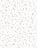 Wilmington Prints - Fields of Gold - Floral Silhouettes White