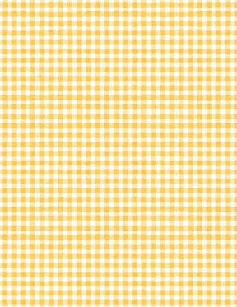Wilmington Prints - Fields of Gold - Gingham White/Yellow