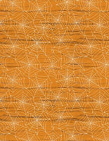 Wilmington Prints - Gnome-ster Mash - Spiderwebs Orange