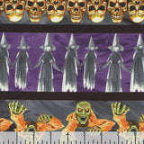 Blank Quilting - Halloween Countdown - Halloween Stripe Black