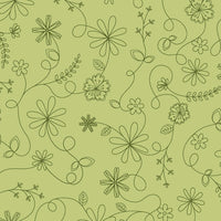 Maywood Studio - KimberBell Basic - Swirl Floral Green