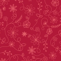 Maywood Studio - KimberBell Basic - Swirl Floral Red