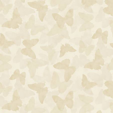 Wilmington Prints - Daydream Garden - Tonal Butterflies Cream