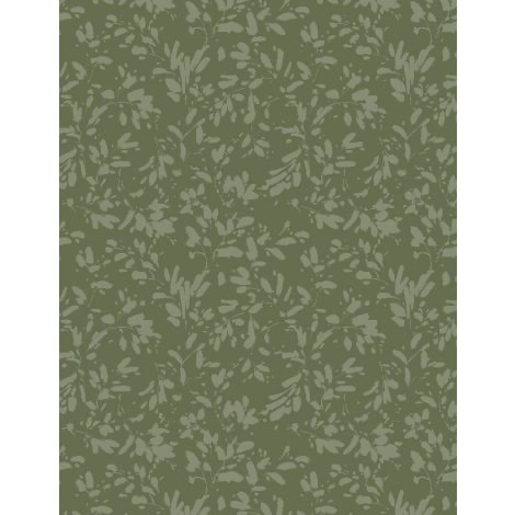 Wilmington Prints - Green Fields - Tonal Leaves Forest