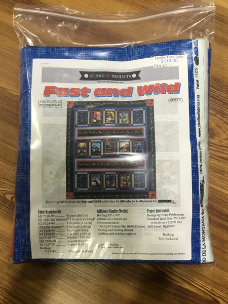 Fast & Wild Double Quilt Kit