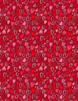 Wilmington Prints - Happy Hearts - Hearts All Over Red